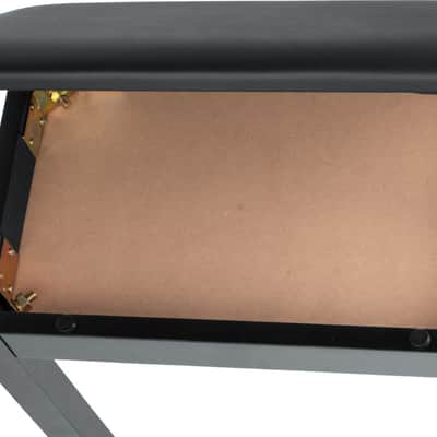 Gator GFW-KEYBENCH Frameworks Deluxe Wooden Piano Bench, Black image 3