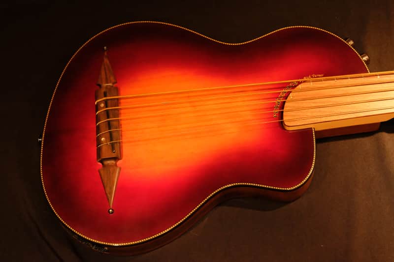 Rick Turner Renaissance  5 String Acoustic Electric Fretless Bass (RB 5-FL) Cherry Sunburst image 1