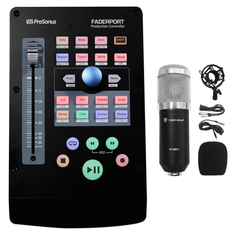 PRESONUS FADERPORT V2 USB DAW Control Surface Ableton Live/MCU/HUI+Microphone image 1
