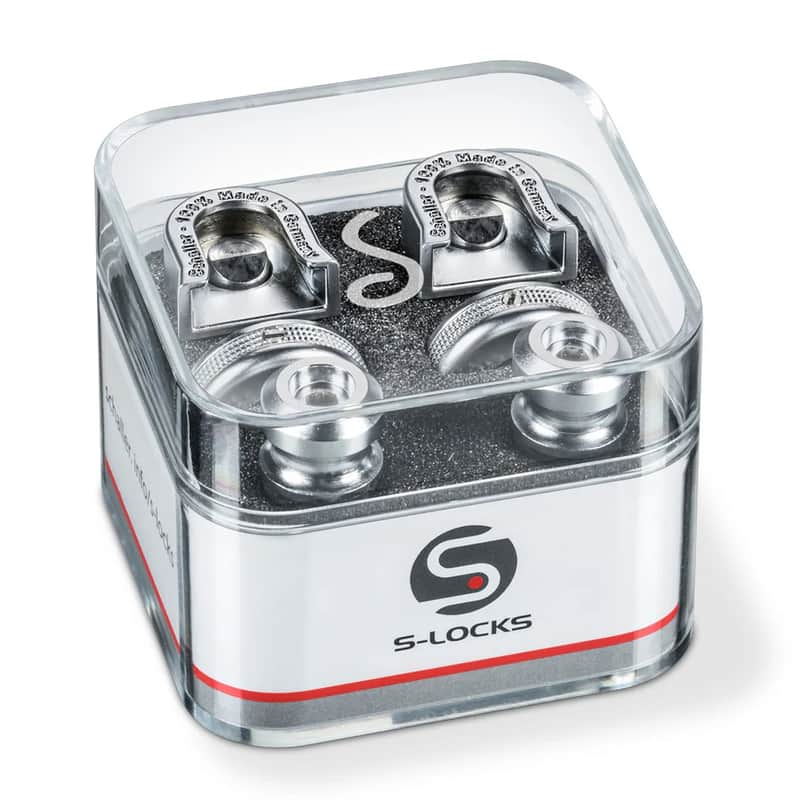 Schaller 445 S-Locks Security Strap Locks, Nickel image 1