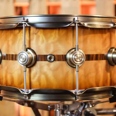 DW 6.5x14 Collector's 50th Anniversary Persimmon Spruce Snare Drum - SO#1274305 - #4 of 200 image 3