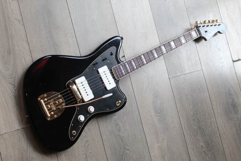 FENDER "Custom Shop 62 Jazzmaster JRN RW Aged Black, Gold Hardware" UNIQUE, 1 of 1 image 1