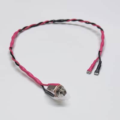 Wiring Harness for Single Cab, Vintage Style Speaker Cable, Switchcraft 1/4” Input Jack, .205” Spade Terminal (bare ends available) 18AWG Black/Red, ~2 ft, 24/30/36 inches (2/2.5/3 ft) or any other custom length image 1
