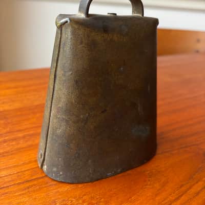 Vintage 1900s 5" Steel Cowbell Unmarked - See Video! image 2