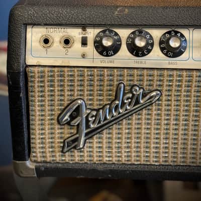 Fender Bandmaster "Drip Edge" 50-Watt 2-Channel Guitar Amp Head 1968 Silverface Recently Serviced and Re-Tubed image 2