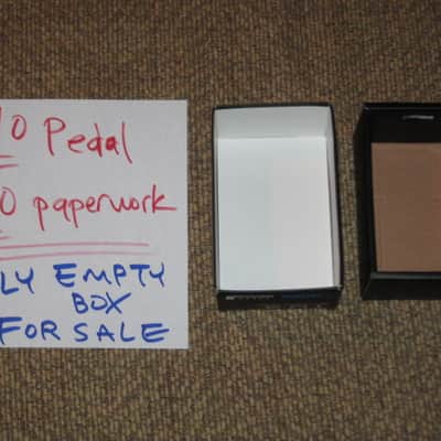 used condition Boss EMPTY BOX for TU-3 Chromatic Tuner (NO pedal / NO paperwork) specifically from 2015 (but can be home for other year TU-3 pedal) - Black Box with blue & white graphic image 3