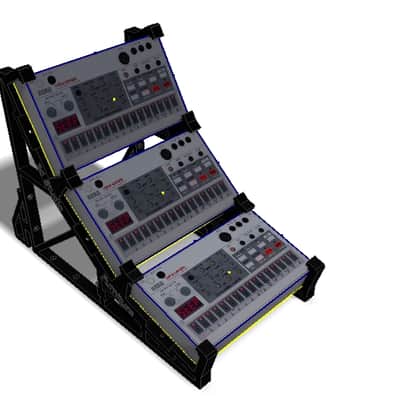 Korg volca stand triple tier - synth stand 3dstudiofurniture image 2