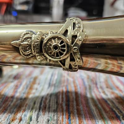 Bb trumpet with emblem of British Royal Artillery image 17