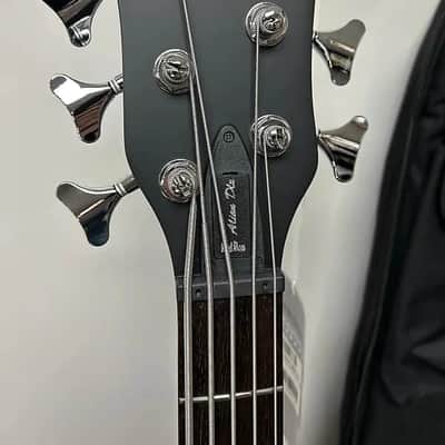 Warwick Rockbass Alien Deluxe Hybrid Thinline 5 String Acoustic Electric Bass - Black image 3