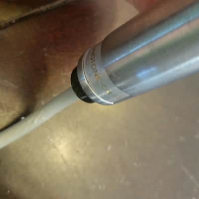 Sonotone CM-11 Space-age Ceramic Hi-Z Mic with stand 1960s Brushed Stainless image 5
