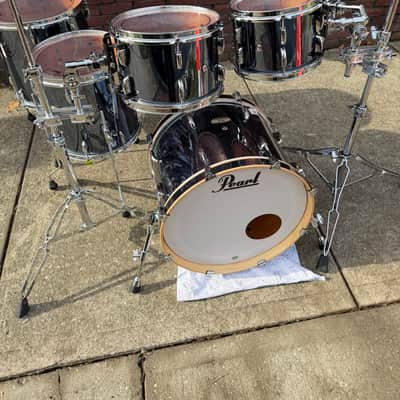 Pearl STS905XP/C766 Session Studio Select 10 / 12 / 14 / 16 / 20" 5pc Shell Pack 2018 - 2020 - Black Mirror Chrome image 3