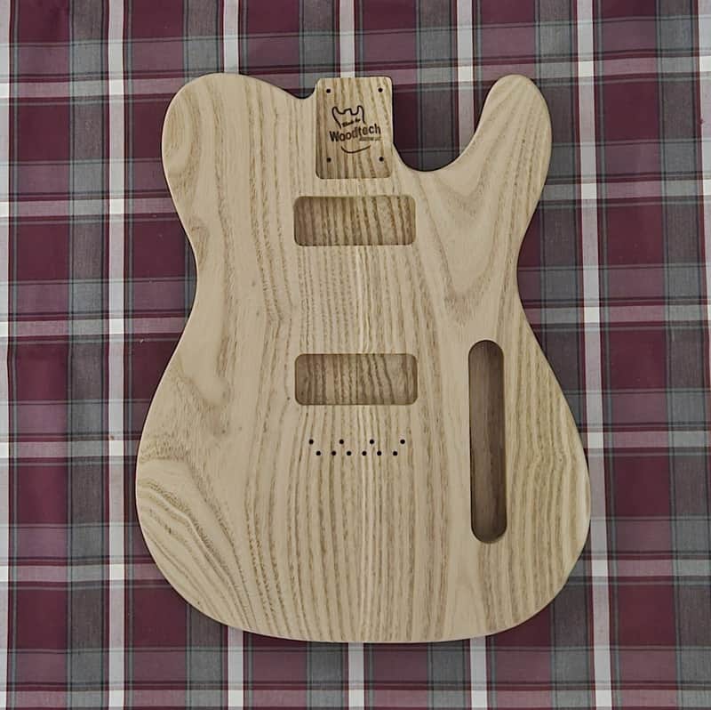 Woodtech Routing - 2 pc Catalpa - Arm & Belly Cut - Double P-90 Telecaster Body - Unfinished image 1