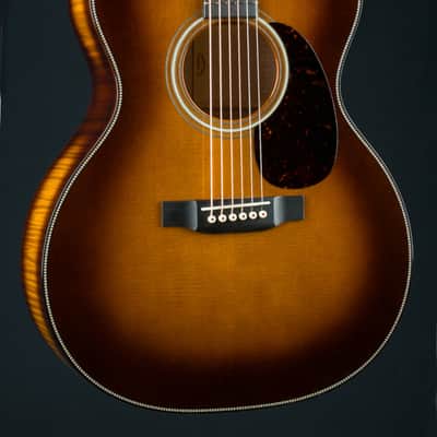 Martin GP Custom Flamed Maple and Sitka Spruce Full Body Ambertone Burst Grand Performance Used (2023) image 1