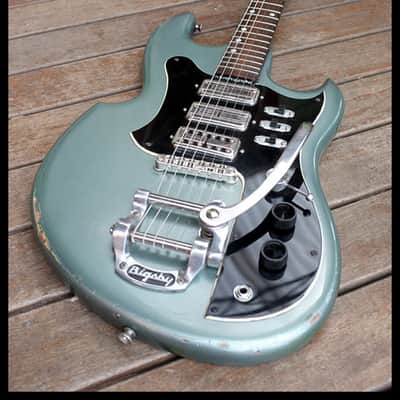 Harvester Maton Sharkbyte Fyrbyrd 2017 Aged Pelham Blue image 1