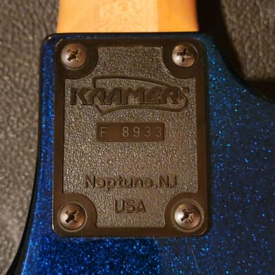 Kramer Nightswan Electric Guitar Vintage USA 1988 Blue Sparkle Excellent Condition W/OHSC image 9