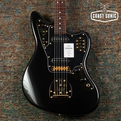 2025 Fender Traditional 60s Jaguar Special Edition Black Pearl Made in Japan, Matching Headstock