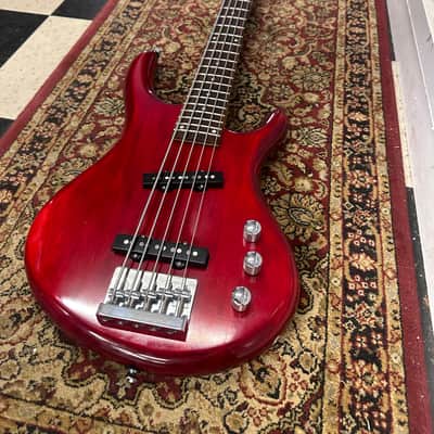Arbor 5 string bass Red Jazz style image 1