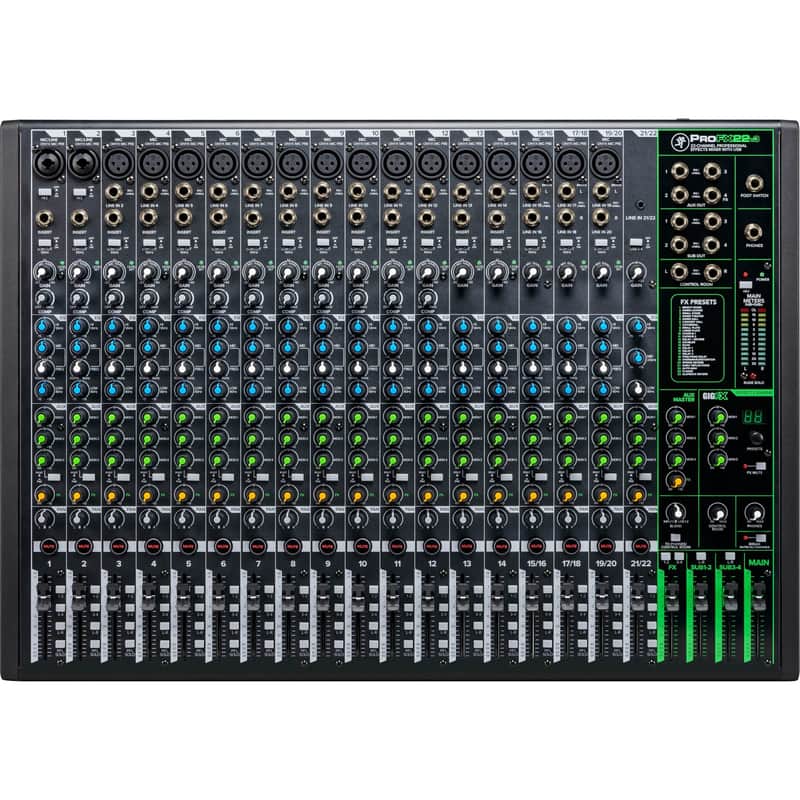 Mackie ProFX22v3 22-Channel 4-Bus Professional Effects Mixer with USB (Used) image 1