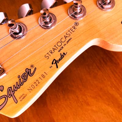 Rare Vintage 1993 MIJ Fender Squier Stratocaster Candy Apple Red Guitar! image 11