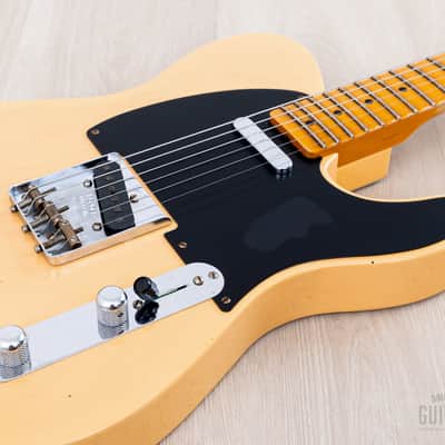 2023 Fender Custom Shop B2 1952 Telecaster Journeyman Relic Aged Nocaster Blonde Flash Coat w/ Case, CoA image 6