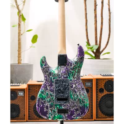 James Tyler Japan Studio Elite HD HSS-Alien Guano Semi Gloss w/Faux Matching Headstock, Black Pearl PG, Black HW, Ebony FB, Midboost & Bypass Button image 7