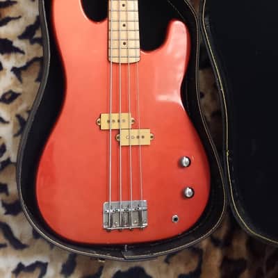 Mako Traditionals Electric Bass Guitar - Made in Japan 80's - Orange w/ Case image 11