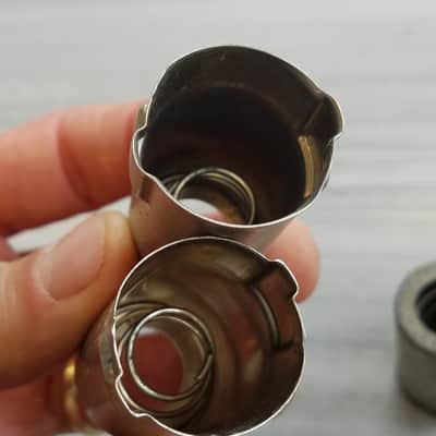 Elco Pair (2) Tube Shields 12AX7 9-pin J-Slot TS103U02 mil spec J50-01 Vintage Vacuum 1950s-1960s image 7