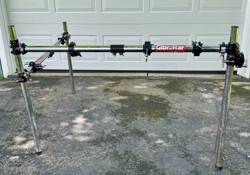 Gibraltar Vintage 80's 2 Sided Drum Rack with Clamps and Memory Locks image 1