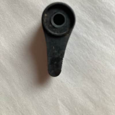 Kay Rotary Selector Knob Tip Chicken 🐔 Beak Silvertone Harmony Vintage 1950s 1960s - Black Dakaware image 3