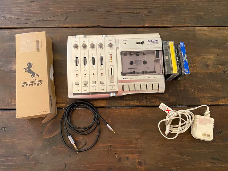 TASCAM MF-P01 Portastudio Multitrack Cassette Recorder 2000s - Silver image 1