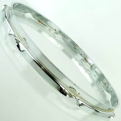 Ludwig 14"8-Lug 60s-70s 1.6mm Batter Snare/Floor Tom Drum Rim/Hoop Triple Flange image 2