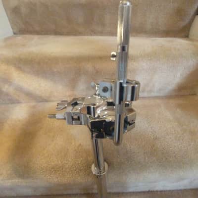 Ludwig Heavy duty chrome double tom mounting post, ball & socket w/ memory locks - clean! image 5