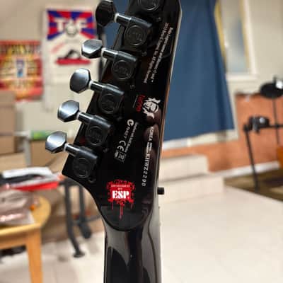 Used ESP LTD Kirk Hammett Signature White Zombie 2014 - Present - Black with Graphic image 6
