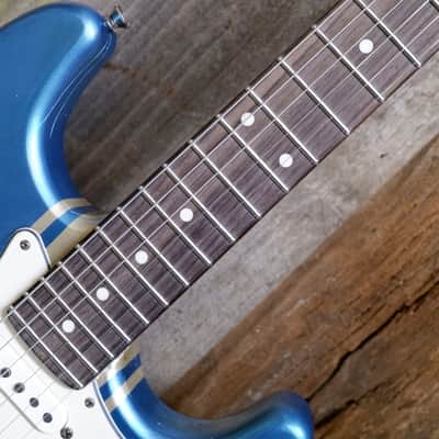 Keith Holland Custom S-ANS #1319 - Ocean Turquoise Metallic Nitro w/ "Z-28" Gold Stripe with Hard Case image 25