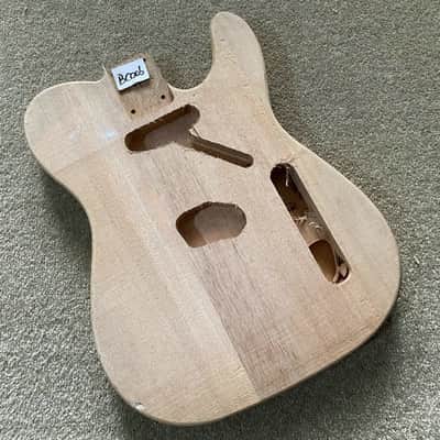 Solid Unfinished Basswood Guitar Telecaster Tele Style Body image 1