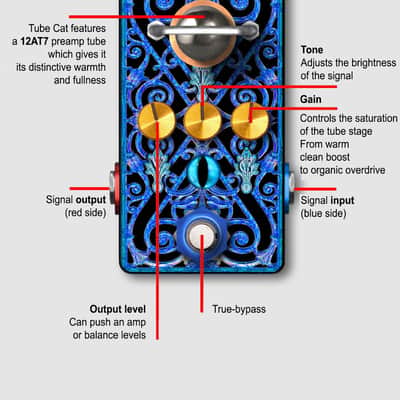 Tube Cat – Real Tube Overdrive / Preamp Pedal – Handbuilt in France | Stomp Cats image 4