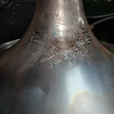 Vintage J.W. York Horn 1913-1914 - Silver image 7