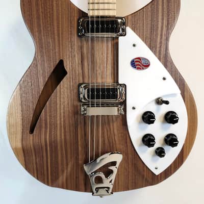Rickenbacker 330 Electric Guitar, Thin-Line Semi-Acoustic, Walnut, 21 fret, 2 Pickups, Dot inlay, W/Case image 5