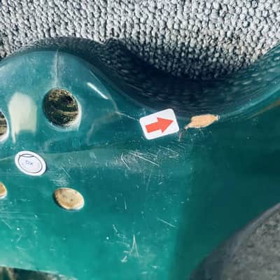 Green Burst HSH Guitar Basswood Body with Tiger Maple Top image 15
