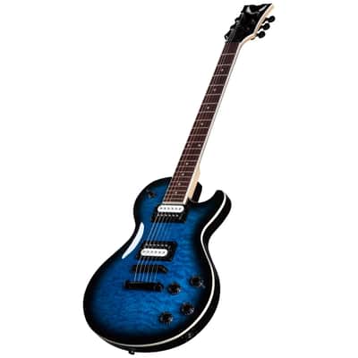 Dean Thoroughbred X Quilt Maple electric GUITAR New - Trans Blue Burst image 3