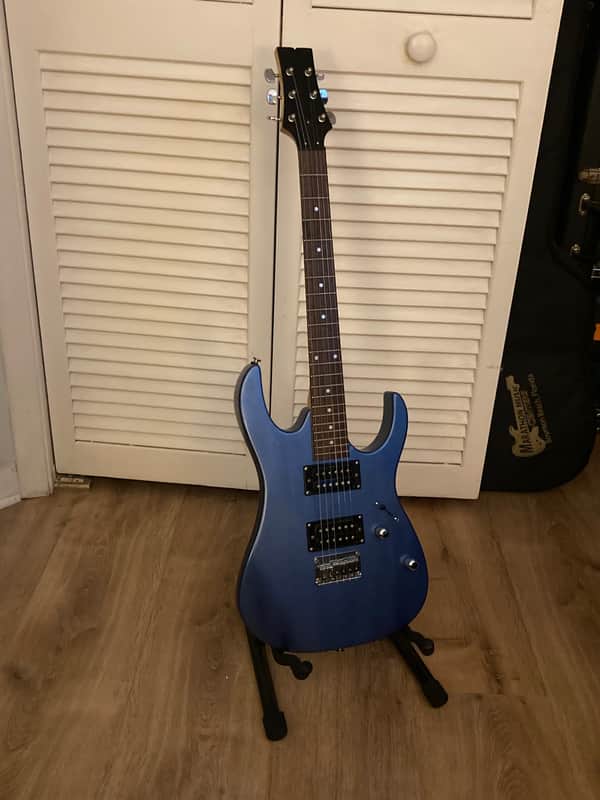 Carlo Robelli No name on headstock 2000s - Metallic Blue image 1