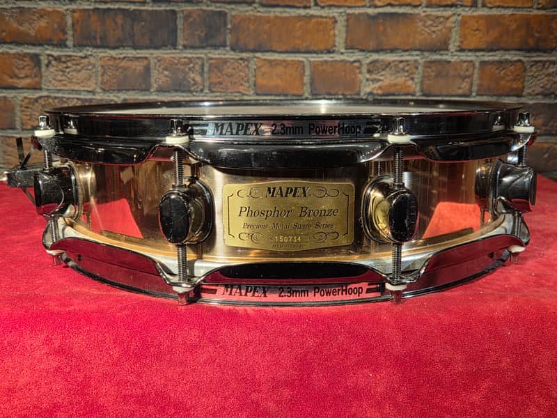 Mapex 3.6x14" Black Panther Medallion Phosphor Bronze Snare imagen 1