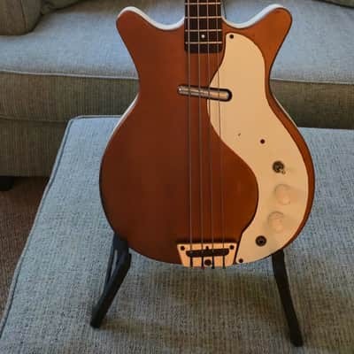 Naturally Relic'd 1959 Danelectro 3412 Short-horn Bass and Hardcase image 1