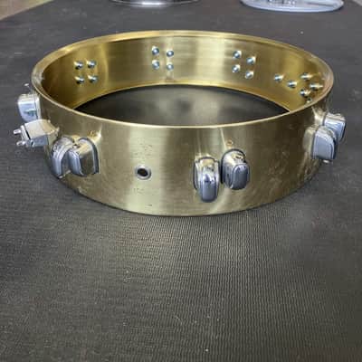 Prototype 15 x 4 Kenny Aronoff "Trackmaster Super Piccolo" Brass Snare Drum image 5