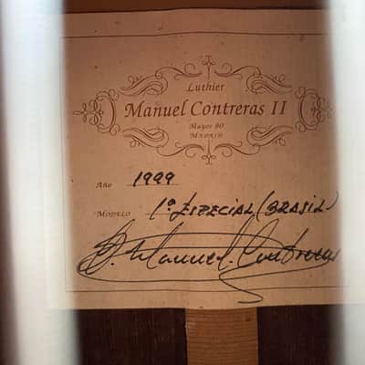 Manuel Contreras 1a Especial 1999 – Brazilian Rosewood – Spruce Top – Thin Body / Crossover – w/ Case image 3