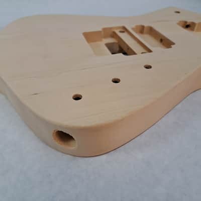 Unfinished 7 string Basswood Iceman body Fits Ibanez (tm) RG and Jem necks J2163 image 3