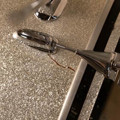 Slingerland Drumset Sparkling Silver Pearl 60`s - Sparkling Silver image 14