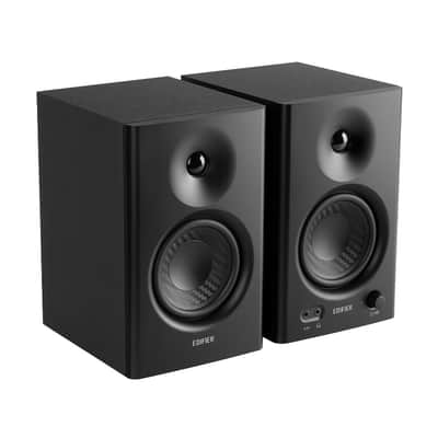 Edifier MR4 Powered Studio Monitor Speakers, 4" Active Near-field Monitor Speaker - Black (Pair) image 3