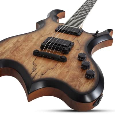 Wylde Audio Wrathmaker Spalted Maple with Black Burst image 2