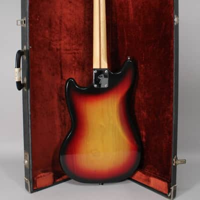 1977 Fender Mustang Sunburst Maple Fretboard w/OHSC image 3